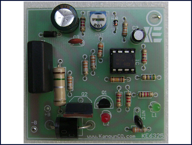 کیت شارژر اتوماتیک 12 ولت مجهز به کنترل حرارت باطری مدل 6325