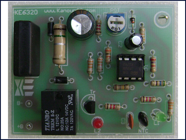 کیت شارژر اتوماتیک 12 ولت مجهز به کنترل حرارت باطری مدل 6320